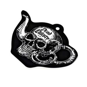 Alchemy Gothic ✦ Dead Thirsty Ceramic Trivet ✦ Baroque Skull Gothic Home Decor